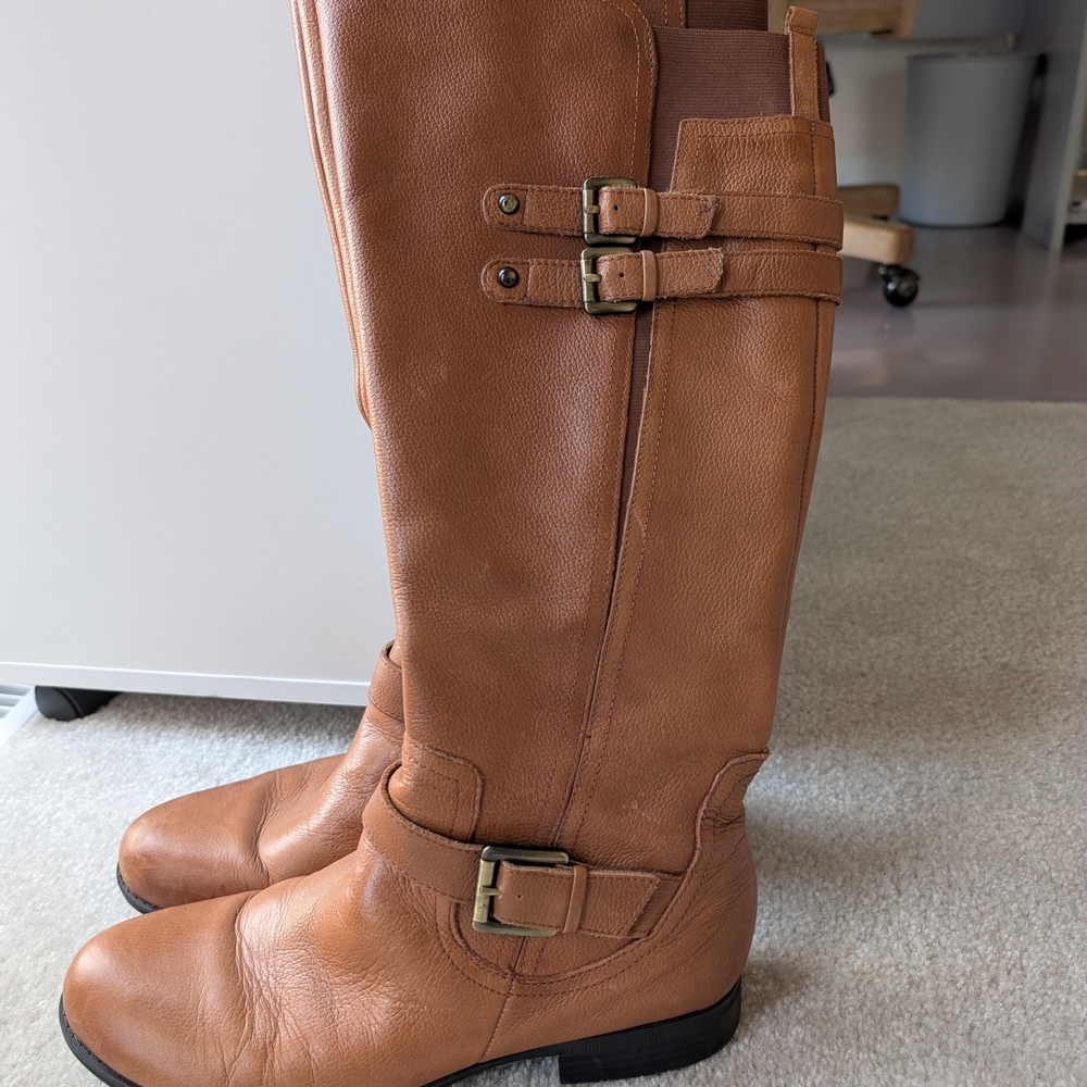 Brown Leather Riding Boots